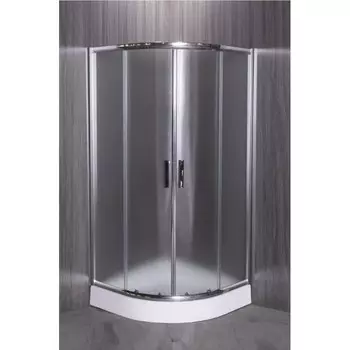 Душевой уголок Esbano ESR-8015 с поддоном 90x90 см, профиль хром, стекло рифленое