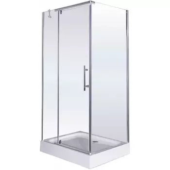 Душевой уголок Esbano ESUGR8180 120х80 с поддоном, профиль хром, стекло прозрачное