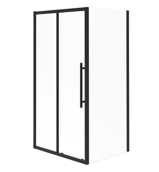 Душевой уголок Esbano Flex ESF-119PS-B 110х90 стекло прозрачное, профиль черный