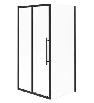 Душевой уголок Esbano Flex ESF-128PS-B 120х80 стекло прозрачное, профиль черный