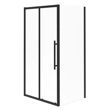 Душевой уголок Esbano Flex ESF-129PS-B 120х90 стекло прозрачное, профиль черный