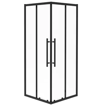 Душевой уголок Esbano Flex ESF-90KV-B 90х90 стекло прозрачное, профиль черный