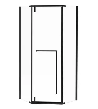 Душевой уголок Esbano Surf ESS-90PR-B 90х90 стекло прозрачное, профиль черный