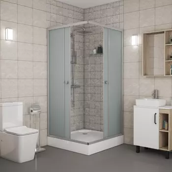 Душевой уголок Niagara Eco NG-008-14Q стекло матовое, с поддоном