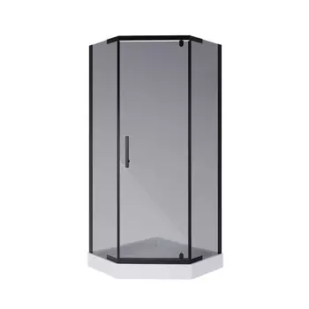 Душевой уголок Niagara Eco NG-009-14DT 90х90х195 стекло тонированное, профиль черный