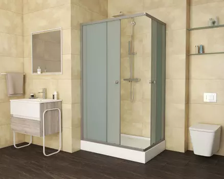 Душевой уголок Niagara Eco NG-018-14Q стекло матовое, профиль хром