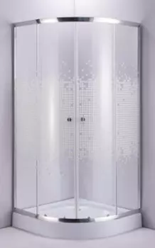 Душевой уголок Niagara NG-001-14 90 см низкий поддон, стекло мозайка