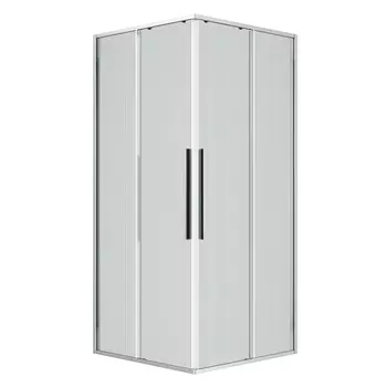 Душевой уголок Niagara Nova 80х195 см, профиль хром, стекло рифленое