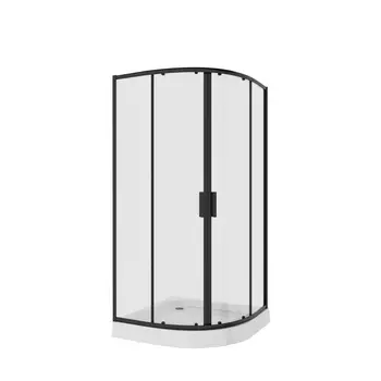 Душевой уголок Niagara Nova 90x90 четверть круга, черный
