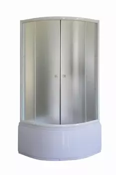 Душевой уголок Parly ZF80 CT9203 80х80 с поддоном, профиль белый, стекло матовое