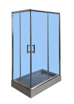 Душевой уголок Parly ZQ121G-R 120х80 см правый, профиль хром, стекло серое