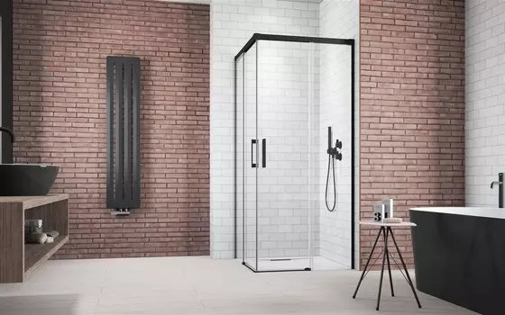 Душевой уголок Radaway Idea Black KDD 90L х 90 R