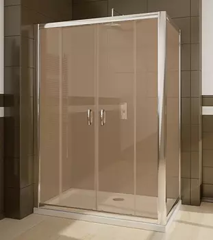 Душевой уголок Radaway Premium Plus DWD+S 140 коричневое стекло