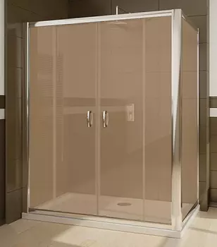 Душевой уголок Radaway Premium Plus DWD+S 180 коричневое стекло