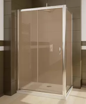 Душевой уголок Radaway Premium Plus DWJ+S 100 коричневое стекло