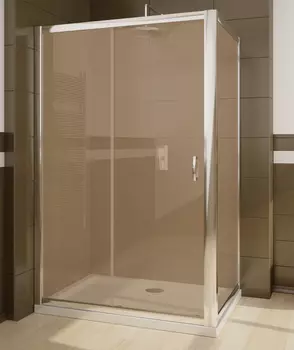 Душевой уголок Radaway Premium Plus DWJ+S 120 коричневое стекло