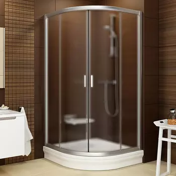 Душевой уголок Ravak BLCP4-90 Grape, профиль сатин