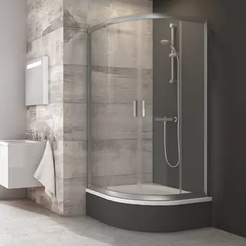 Душевой уголок Ravak BLCP4-90 Sabina Transparent, профиль сатин