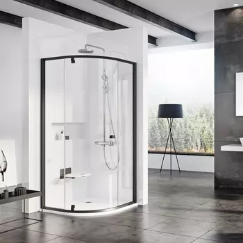 Душевой уголок Ravak PSKK3-90 Transparent, профиль черный