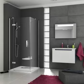 Душевой уголок Ravak SMSD2 100х80 B L Transparent, профиль хром