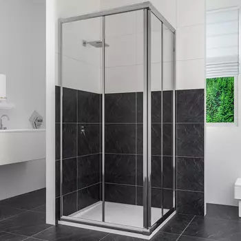 Душевой уголок RGW Classic CL-32 80x80 профиль хром, стекло прозрачное