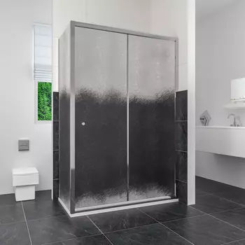 Душевой уголок RGW Classic CL-45 110x80 профиль хром, стекло шиншилла