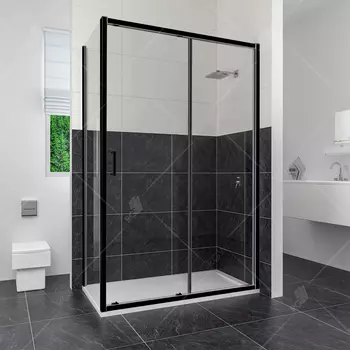 Душевой уголок RGW Classic CL-48B 150x80 профиль черный