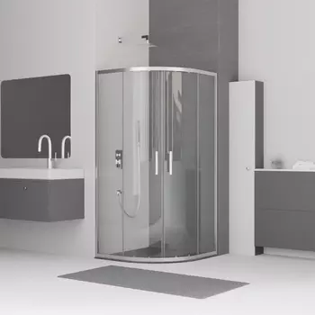 Душевой уголок RGW Classic CL-53 80х80 профиль хром, стекло прозрачное