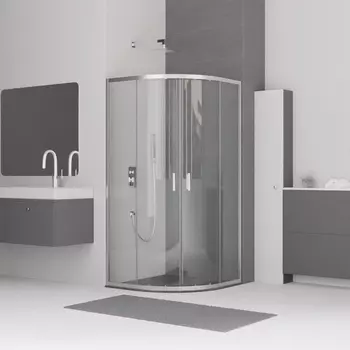 Душевой уголок RGW Classic CL-54 80х80 профиль хром, стекло прозрачное