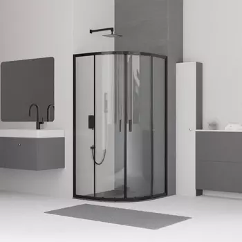 Душевой уголок RGW Classic CL-54B 90х90 профиль черный, стекло прозрачное