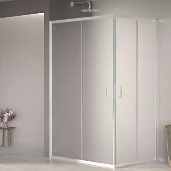 Душевой уголок RGW Passage PA-040 80x120 см, профиль хром, стекло матовое-сатинат