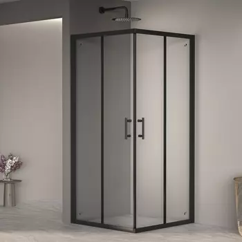 Душевой уголок RGW Passage PA-31B 90х90 стекло прозрачное, профиль черный