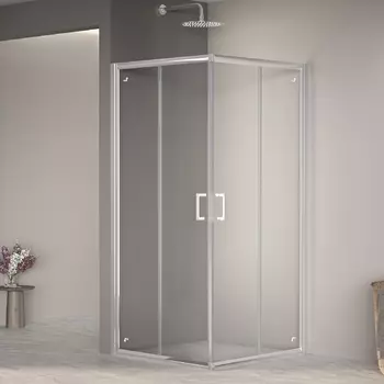 Душевой уголок RGW Passage PA-39 100х100х195 профиль хром, стекло прозрачное