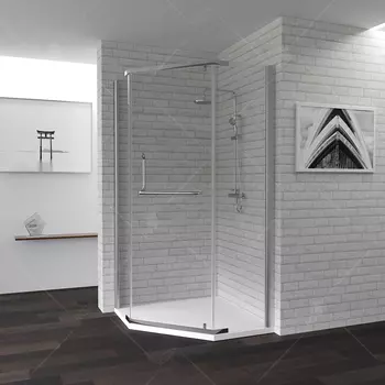 Душевой уголок RGW Passage PA-81 100x100x195 профиль хром, стекло чистое