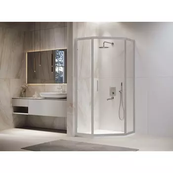 Душевой уголок RGW Passage PA-86S 90x90x195 см, профиль хром/сатин, стекло прозрачное