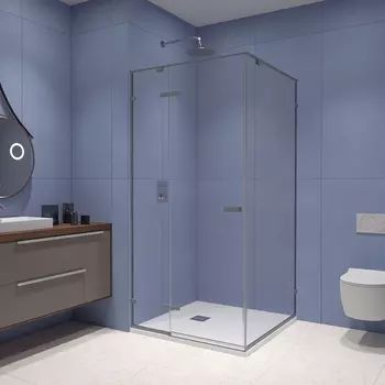 Душевой уголок RGW Stilvoll SV-030Gg 100x100 см профиль серый, стекло прозрачное