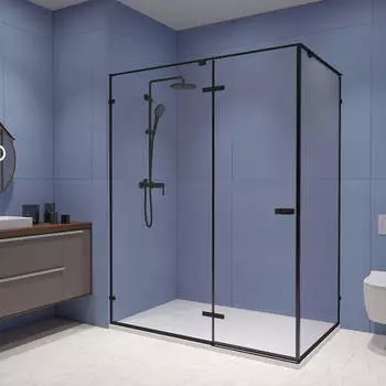 Душевой уголок RGW Stilvoll SV-040B 160x100 см профиль черный, стекло прозрачное