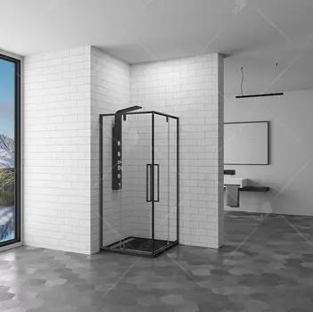 Душевой уголок RGW Stilvoll SV-33B 100x100x200 профиль черный