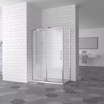 Душевой уголок RGW Stilvoll SV-45 150х100 профиль хром, стекло прозрачное