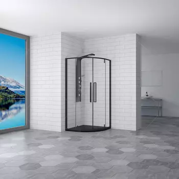 Душевой уголок RGW Stilvoll SV-53B 100x100 профиль черный