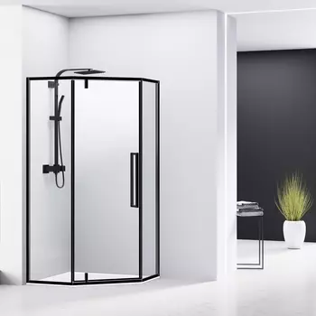 Душевой уголок RGW Stilvoll SV-81B 100х100 профиль черный