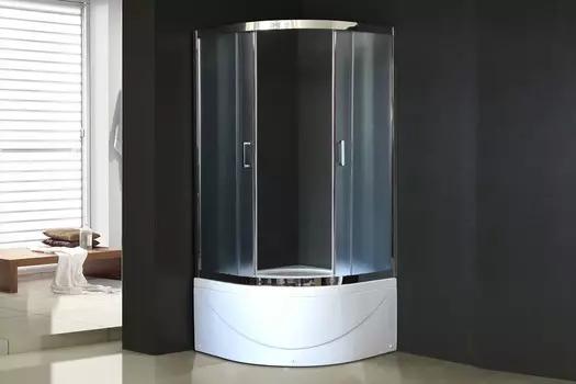 Душевой уголок Royal Bath RB 100BK-C-CH (матовое)