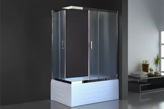 Душевой уголок Royal Bath RB 8100BP-C-CH (матовое) правый