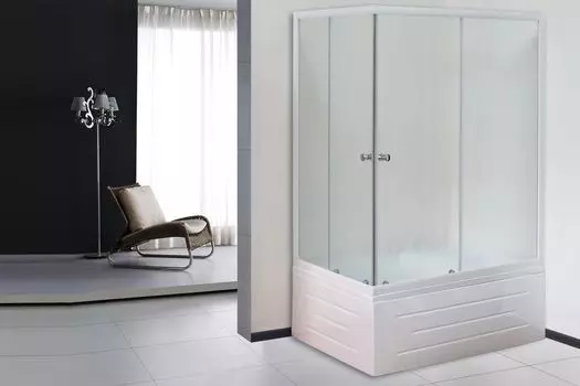 Душевой уголок Royal Bath RB 8120BP-C (матовое) правый