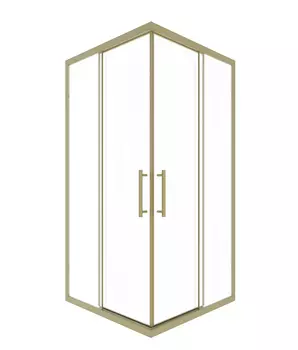 Душевой уголок Timo TKSS-100/17C-8 100х100х200 см, стекло прозрачное, профиль матовое золото