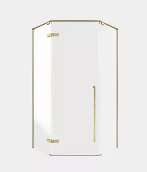 Душевой уголок Timo TTSSP-100/17C-8 100х100х200 см, стекло прозрачное, профиль матовое золото