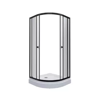 Душевой уголок Triton Альфа-Блэк 100х100 черный, с поддоном Щ0000054222