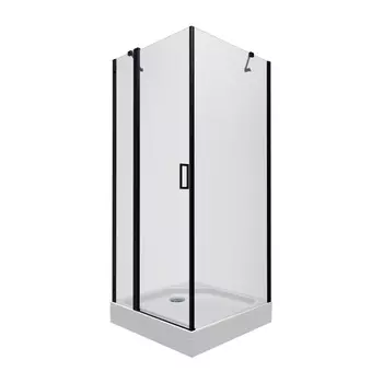 Душевой уголок Triton Йота 90х90 черный профиль, с поддоном Щ0000054037