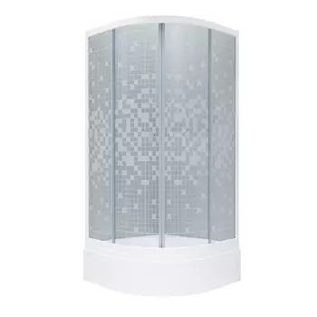 Душевой уголок Triton Стандарт Мозаика 100x100 В средний поддон