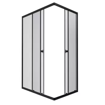 Душевой уголок Triton Вента-Блэк 100х80 черный, без поддона Щ0000057858